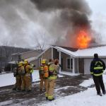 photo by Mark Webb of a House fire.